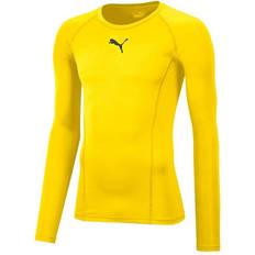 Giallo Strati di base Puma Felpa lunga Baselayer - Jaune