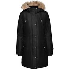 Vero Moda Expedition Track Hooded Parka - Black