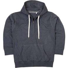 Mantis M83 Superstar Zip Through Hoodie - Charcoal Grey Melange