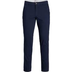 Herren - Slim-fit Hosen Jack & Jones Marco Dave Akm Chinos - Blue/Navy Blazer