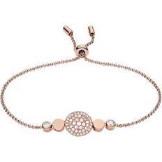 Fossil Damen Armbänder Fossil Disc Bracelet - Rose Gold/Transparent