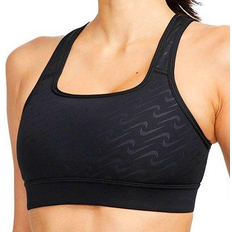 Nike Dri-FIT Swoosh Icon Clash Medium-Support 1-Piece Pad Printed Sports Bra - Black/Sail