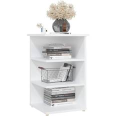 Grey Bedside Tables vidaXL Shelf Bedside Table 35x35cm