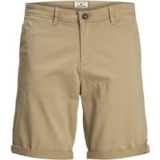 Jack & Jones Bowie Solid Chino Shorts - Beige/Khaki