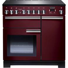 Catalytic Induction Cookers Rangemaster PDL90EICY/C Professional Deluxe 90cm Induction Cranberry Chrome, Red