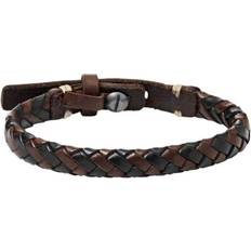 Braided Bracelet - Black/Brown/Silver