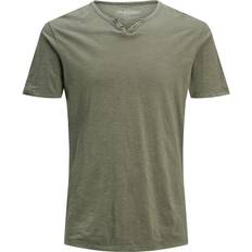 Jack & Jones Split Neck T-shirt - Green/Dusky Green