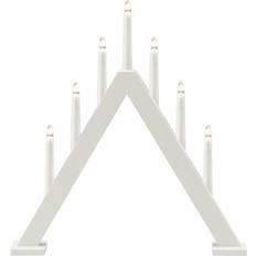 Konstsmide LED-belysning Adventsljusstakar Konstsmide 3931 White Adventsljusstake 45.3cm