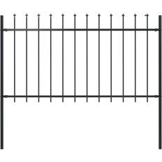 vidaXL Garden Fence with Spear Top 170x150cm