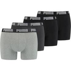 4 st Kalsonger Puma Men's Basic Boxers 4-pack - Black/Grey Melange