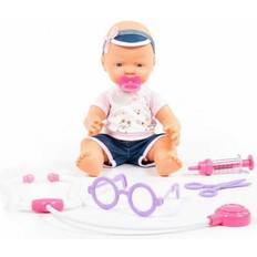Polesie Jolly Baby Doll 35cm with Dummy & Doctor Set