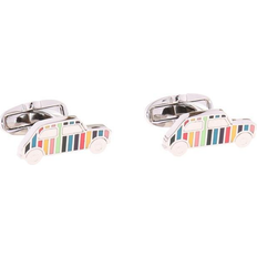 Paul Smith Men's Artist Stripe Mini Car Cufflinks - Silver/Multicolour