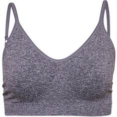 Decoy Narrow Straps Bra Top - Grey