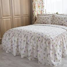 Belledorm Bedspreads Belledorm Delphine Bedspread White (264x193cm)