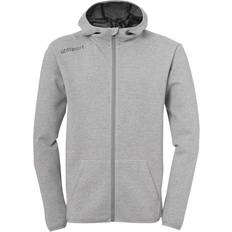 Uhlsport Essential Hood Jacket Unisex - Dark Grey Mélange