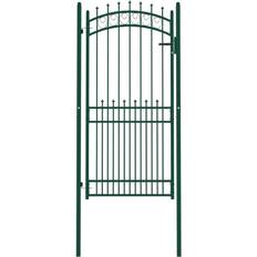 Grind staket vidaXL Fence Gate with Spikes 102x250cm