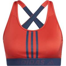 Adidas Reggiseno Sportivo 3-Stripes Donna - Rosso