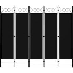 vidaXL 5 Panel Biombo 200x180cm