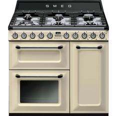 Smeg 90cm Cuisinières Smeg TR93P Beige, Noir