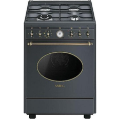 Smeg 60 cm Gaskomfurer Smeg CO68GMA8 Grå, Antracit