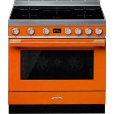 Smeg CPF9IPOR Portofino Orange, Rustfrit stål