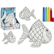 Fische Bastelkisten Fish Black White