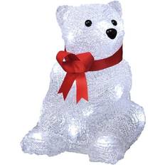 Hvid Julelamper Konstsmide Acrylic Sitting Bear Julelampe 18cm