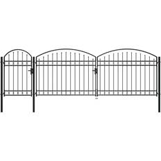 vidaXL Garden Fence Gate with Arched Top