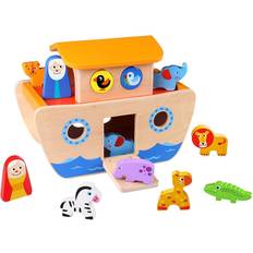 Tooky Toy Noahs Ark Including Colorful Blocks & Animals