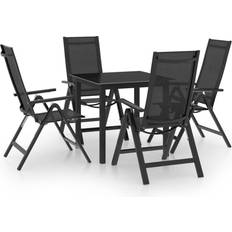 vidaXL 3070633 Set da pranzo per patio, 1 Tavolo incluso 4 Sedie