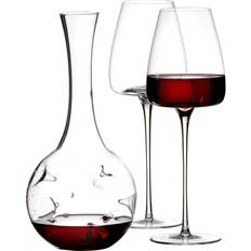 Zieher Eddy Mini Vision Straight Wine Glasses with Karaffe, Kanne & Flasche 3Stk.