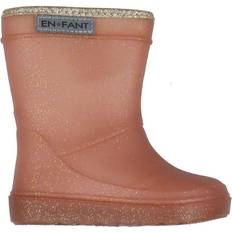 Orange Gummistøvler Børnesko En Fant Glitter Thermo Boots - Metallic Rose