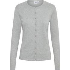 Saint Tropez Mila Knitted Cardigan - Pearl Grey Melange