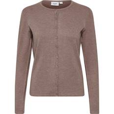 Polyamid - S Cardigans Saint Tropez Mila Knitted Cardigan - Antler Melange