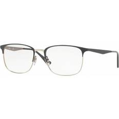 Gris Lunettes Ray-Ban RX6421 3004 De Vue Homme Argentées (Seulement Monture)