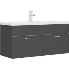 vidaXL Mobile Con Lavabo Integrato Rovere Sonoma Legno Multistrato