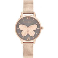 Olivia Burton & Mesh 3D Butterfly Rose (OB16MB28)