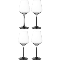 Negro Gafas Villeroy & Boch Manufacture Rock Copa de Vino Blanco 38cl 4pcs