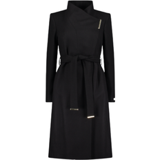 Ted Baker Rose Wool Wrap Coat - Black