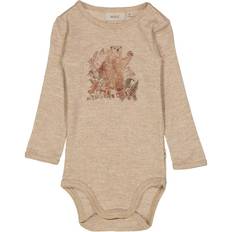 Wheat Bear Watercolor - Khaki Melange