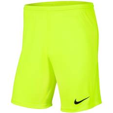 Vert Pantalons NIKE Park III Shorts Kids - Volt/Black