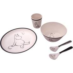 Svarte Tåteflaske & servering Barbo Toys Moomin Melamine Set 5-pcs