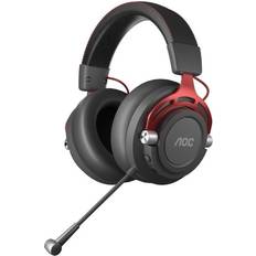 AOC Casques AOC GH401 écouteur/casque Arceau Jouer Noir, Rouge