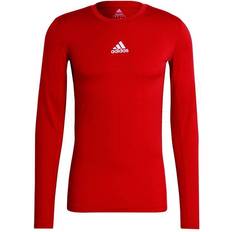 Adidas Techfit Compression Long Sleeve T-shirt Men - Red