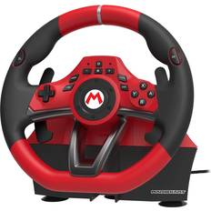 Nintendo Switch Mario Kart Racing Wheel Pro Deluxe Controller - Red/Black