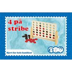 Fire på stribe brætspil Fire På Stribe I Træ