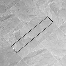 Scarichi a Pavimento vidaXL Canaletta Di Drenaggio Per Doccia 630x140 Mm Acciaio Inox