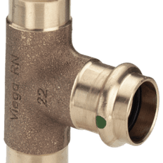 VIEGA 35x18x35 Mm Sanpress T-stykke