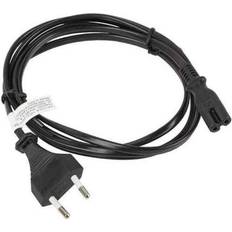 Power cable c7 Lanberg Strømkabel CEE 7/16 A IEC320 C7 Sort