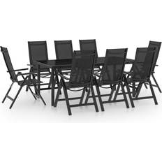 vidaXL 3070641 Set da pranzo per patio, 1 Tavolo incluso 8 Sedie